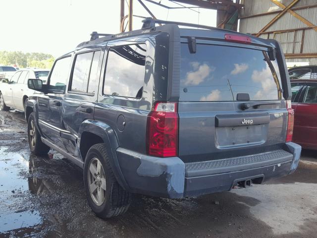 1J8HH48N56C357208 - 2006 JEEP COMMANDER BLUE photo 3