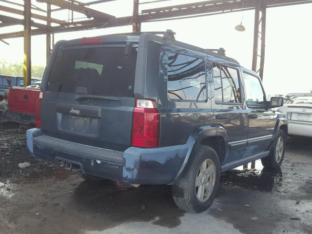 1J8HH48N56C357208 - 2006 JEEP COMMANDER BLUE photo 4