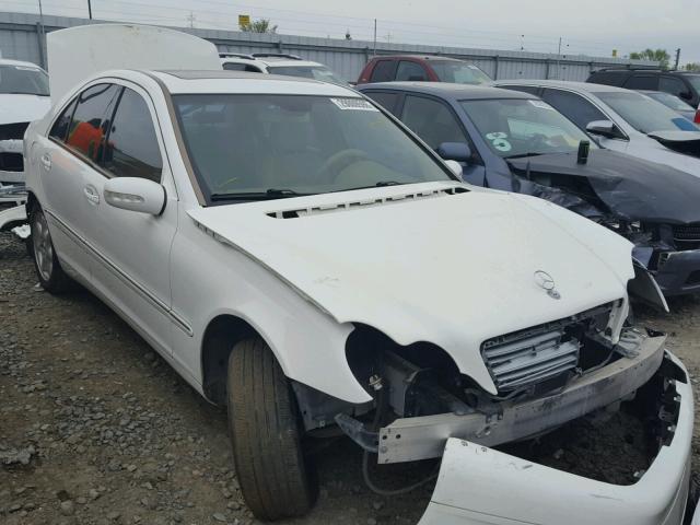 WDBRF61J41F123488 - 2001 MERCEDES-BENZ C 240 WHITE photo 1