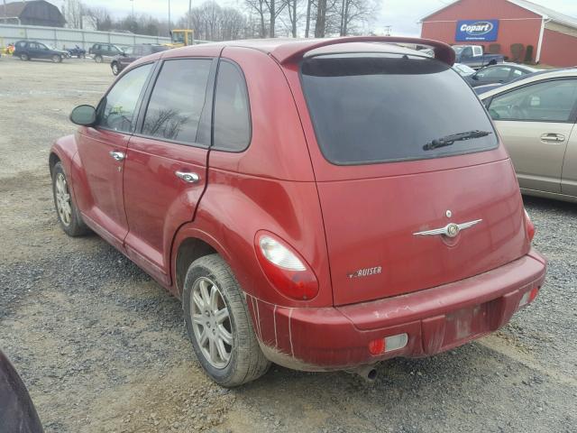 3A4FY48B77T572710 - 2007 CHRYSLER PT CRUISER RED photo 3