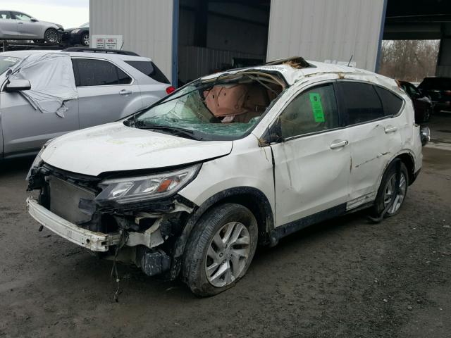 5J6RM4H50GL076601 - 2016 HONDA CR-V EX WHITE photo 2