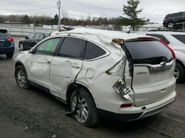 5J6RM4H50GL076601 - 2016 HONDA CR-V EX WHITE photo 3