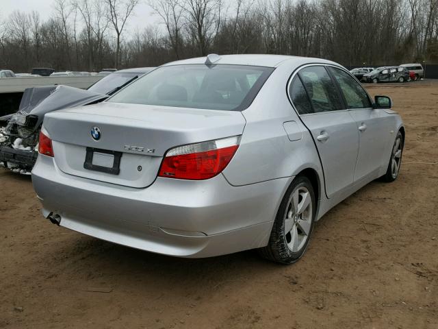 WBANF33566CS36105 - 2006 BMW 525 XI SILVER photo 4
