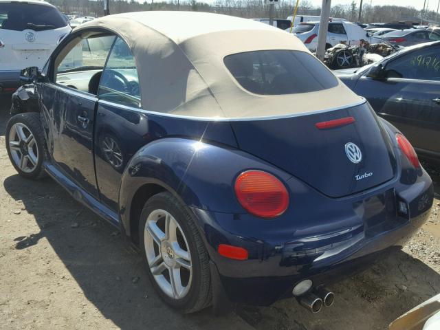 3VWCD31Y95M353023 - 2005 VOLKSWAGEN NEW BEETLE 蓝色 照片 3