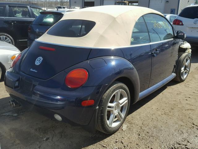 3VWCD31Y95M353023 - 2005 VOLKSWAGEN NEW BEETLE 蓝色 照片 4