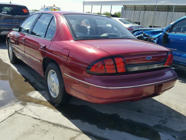 2G1WN52MXS1136841 - 1995 CHEVROLET LUMINA LS BURGUNDY photo 3