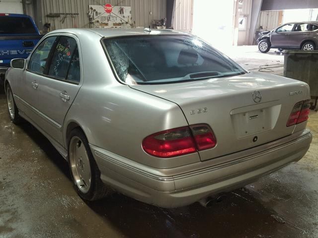 WDBJF74J2YB019257 - 2000 MERCEDES-BENZ E 55 AMG SILVER photo 3