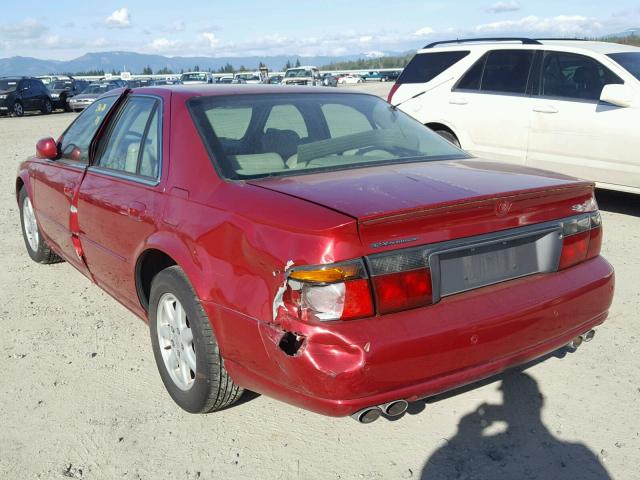 1G6KS54Y23U224001 - 2003 CADILLAC SEVILLE SL RED photo 3