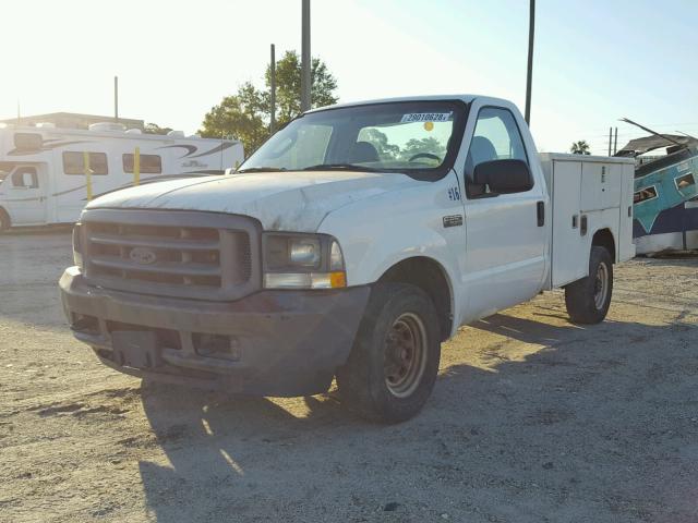 3FTNF20L14MA01252 - 2004 FORD F250 SUPER WHITE photo 2