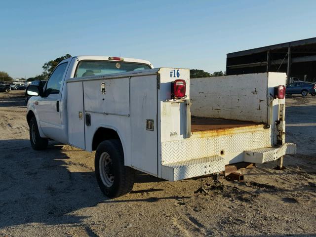 3FTNF20L14MA01252 - 2004 FORD F250 SUPER WHITE photo 3