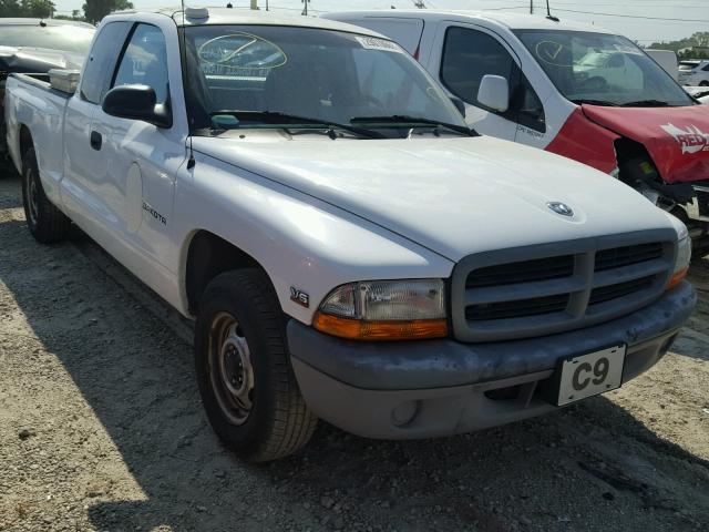 1B7GL22X8XS226927 - 1999 DODGE DAKOTA WHITE photo 1