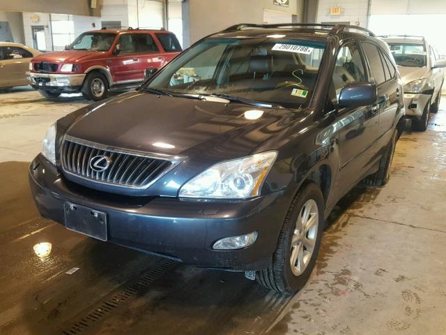 2T2HK31U08C082616 - 2008 LEXUS RX 350 BLACK photo 2