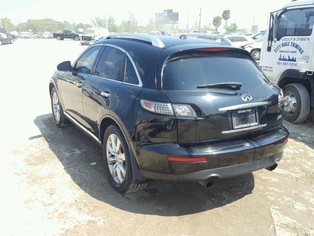 JNRBS08W47X400219 - 2007 INFINITI FX45 BLACK photo 3