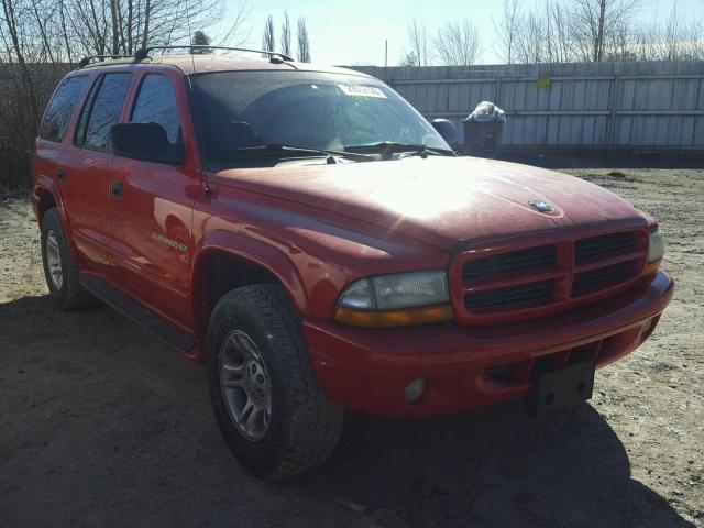 1B4HS28N01F626619 - 2001 DODGE DURANGO RED photo 1