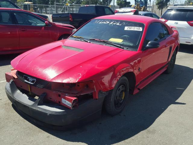 1FAFP40402F132794 - 2002 FORD MUSTANG RED photo 2