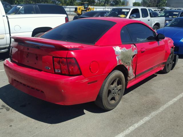 1FAFP40402F132794 - 2002 FORD MUSTANG RED photo 4