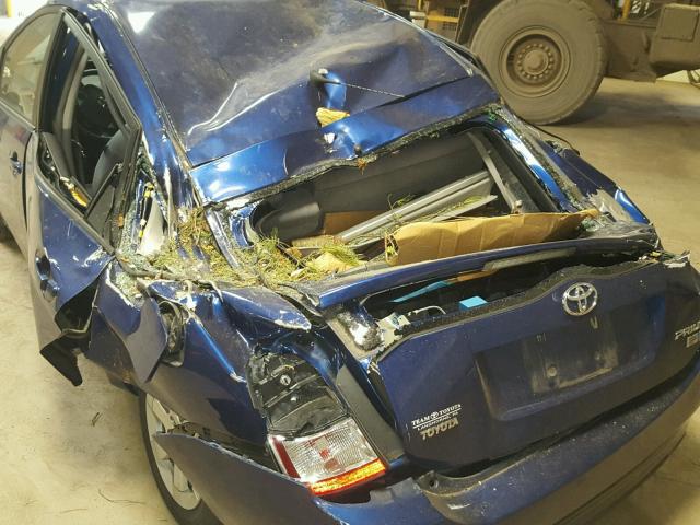 JTDKB20U797891958 - 2009 TOYOTA PRIUS BLUE photo 9