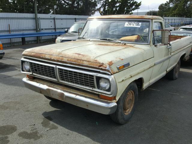 F10GRG33889 - 1970 FORD PICKUP YELLOW photo 2