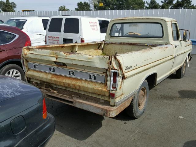 F10GRG33889 - 1970 FORD PICKUP YELLOW photo 4