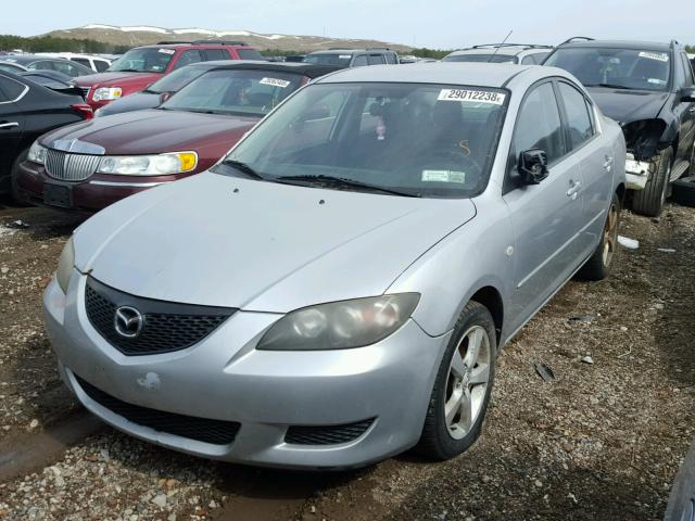 JM1BK12F251301591 - 2005 MAZDA 3 I SILVER photo 2