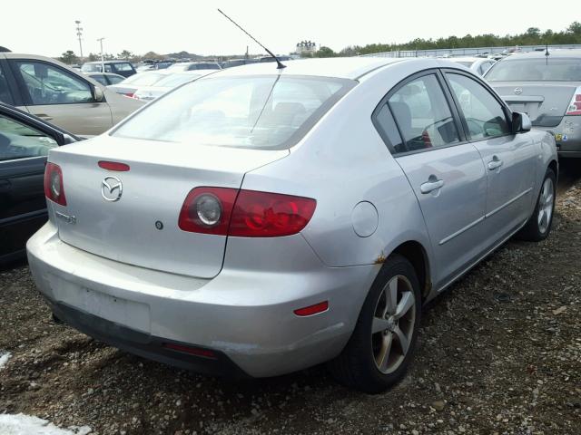 JM1BK12F251301591 - 2005 MAZDA 3 I SILVER photo 4