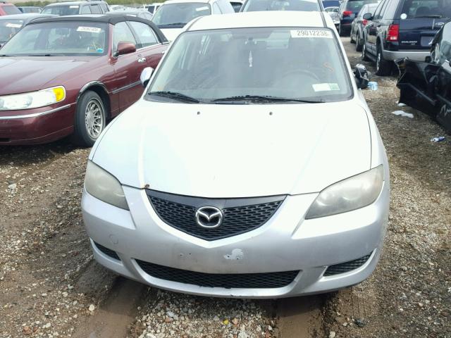 JM1BK12F251301591 - 2005 MAZDA 3 I SILVER photo 9