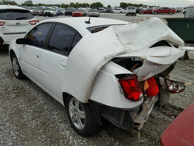 1G8AJ58F27Z162770 - 2007 SATURN ION LEVEL WHITE photo 3