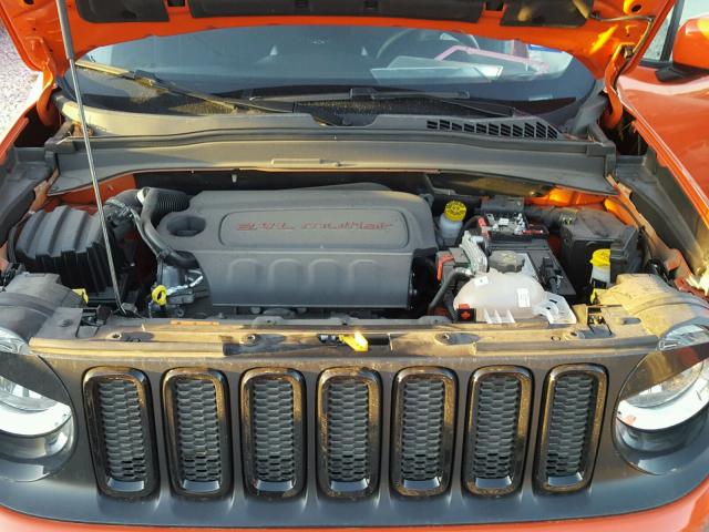 ZACCJABT8GPE13490 - 2016 JEEP RENEGADE L ORANGE photo 7