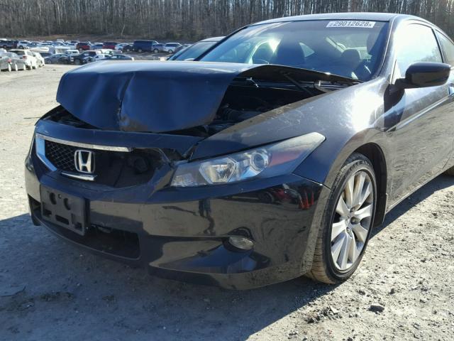 1HGCS2B89AA007404 - 2010 HONDA ACCORD EXL BLACK photo 9