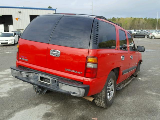 1GNEC13Z42J242310 - 2002 CHEVROLET TAHOE C150 RED photo 4