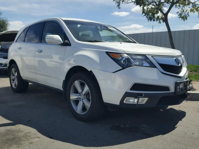 2HNYD2H2XCH527207 - 2012 ACURA MDX WHITE photo 1