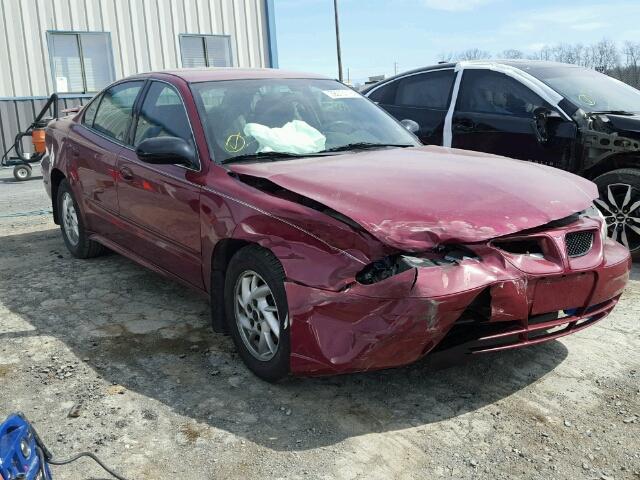 1G2NE52F44M641399 - 2004 PONTIAC GRAND AM S MAROON photo 1