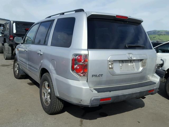 5FNYF28546B005368 - 2006 HONDA PILOT EX SILVER photo 3