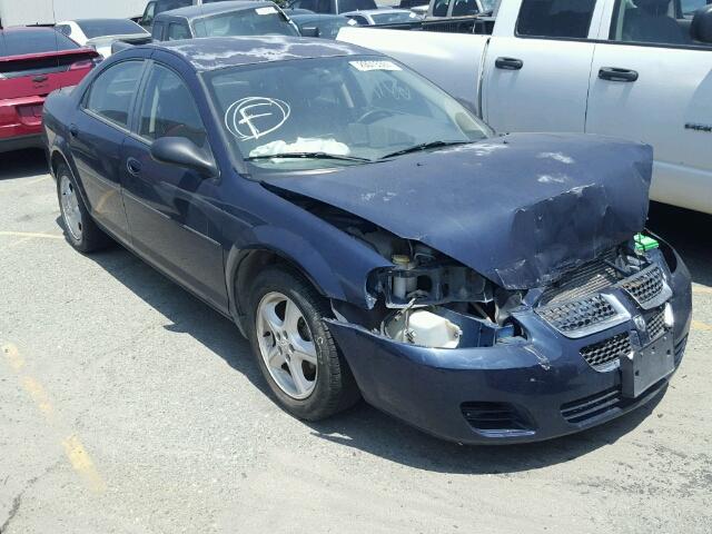 1B3EL46X96N201899 - 2006 DODGE STRATUS SX BLUE photo 1