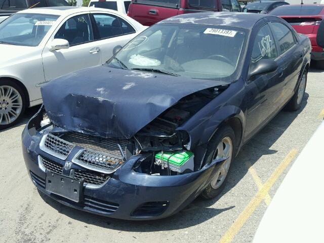 1B3EL46X96N201899 - 2006 DODGE STRATUS SX BLUE photo 2