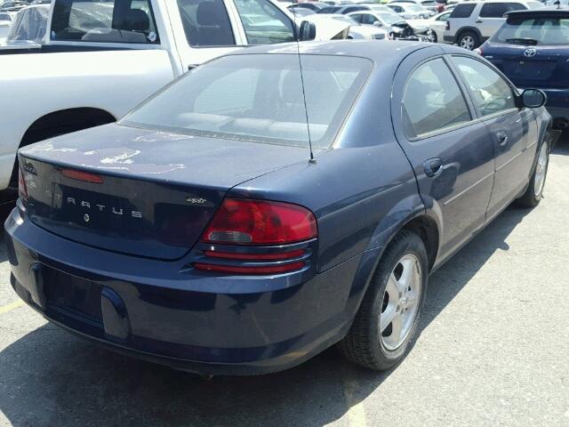 1B3EL46X96N201899 - 2006 DODGE STRATUS SX BLUE photo 4