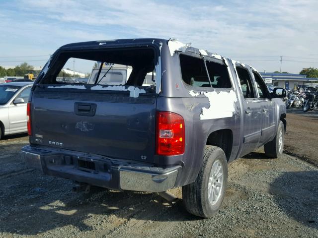 3GCRKSE36AG257628 - 2010 CHEVROLET SILVERADO BLUE photo 4