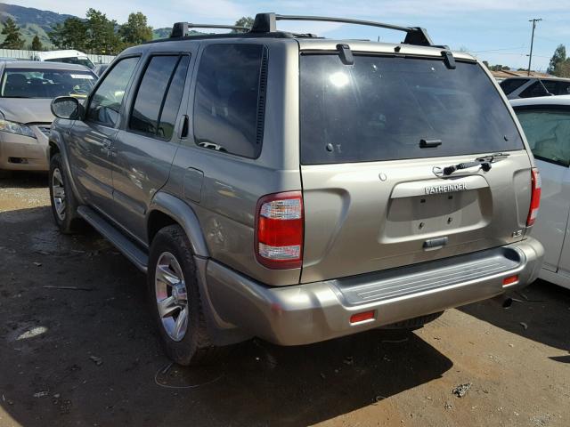 JN8DR09Y04W901179 - 2004 NISSAN PATHFINDER GOLD photo 3