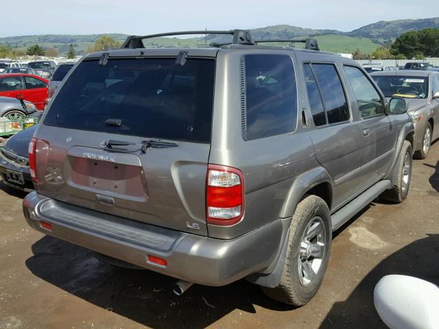 JN8DR09Y04W901179 - 2004 NISSAN PATHFINDER GOLD photo 4