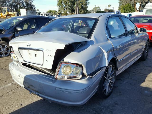 KMHWF35H33A823055 - 2003 HYUNDAI SONATA GLS SILVER photo 4