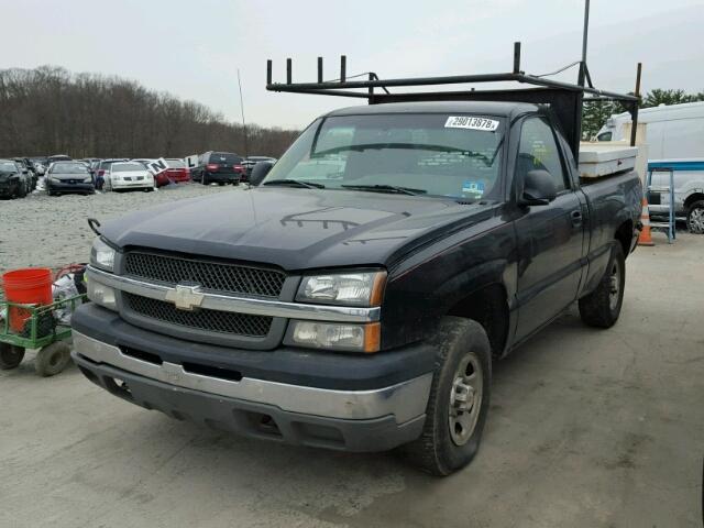 1GCEK14X03Z190573 - 2003 CHEVROLET SILVERADO BLACK photo 2