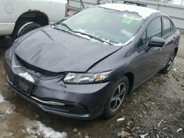 19XFB2F73FE112974 - 2015 HONDA CIVIC SE GRAY photo 2