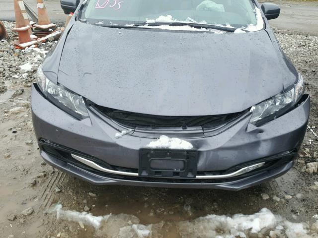 19XFB2F73FE112974 - 2015 HONDA CIVIC SE GRAY photo 9