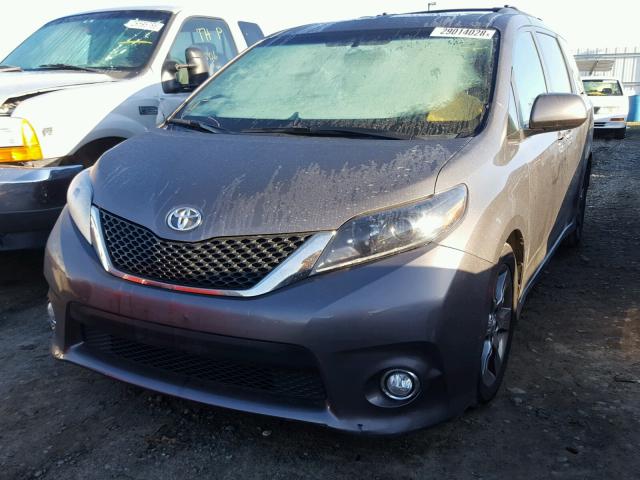 5TDXK3DC7FS662405 - 2015 TOYOTA SIENNA SPO CHARCOAL photo 2