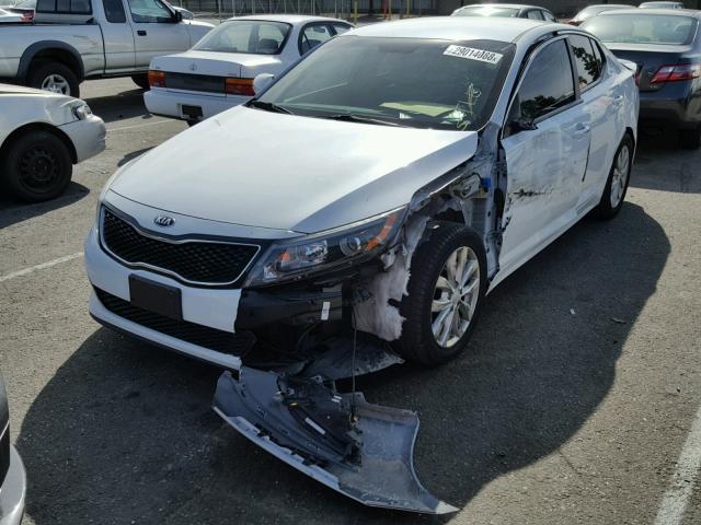 5XXGN4A7XEG313646 - 2014 KIA OPTIMA EX WHITE photo 2