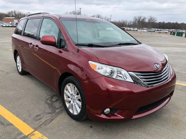 5TDDK3DC3DS055143 - 2013 TOYOTA SIENNA XLE RED photo 1