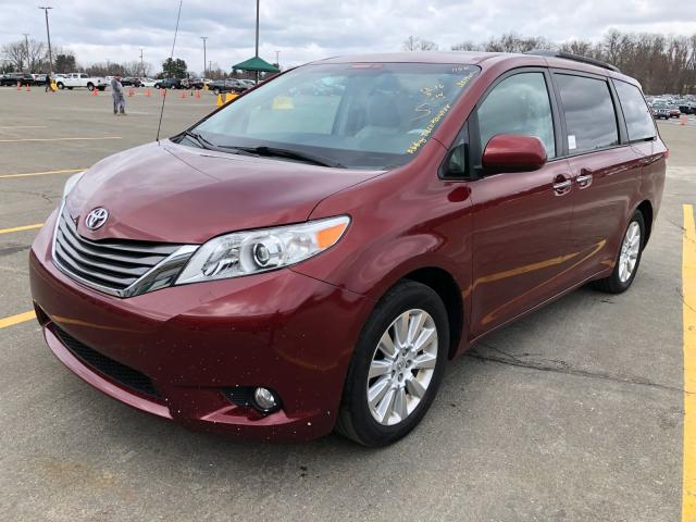 5TDDK3DC3DS055143 - 2013 TOYOTA SIENNA XLE RED photo 2