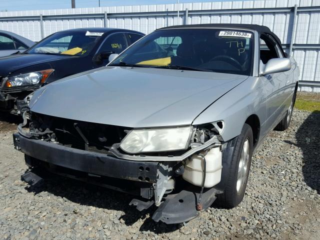 2T1FF28P02C596662 - 2002 TOYOTA CAMRY SOLA SILVER photo 2