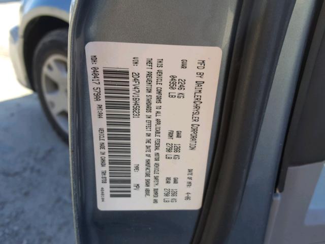 2D4FV47V16H456231 - 2006 DODGE MAGNUM SXT GRAY photo 10