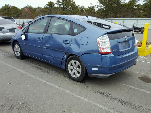 JTDKB20U897845281 - 2009 TOYOTA PRIUS BLUE photo 3